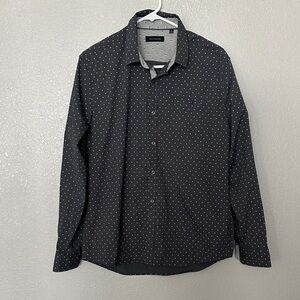 7 Diamonds Grey Long Sleeve Button Down Shirt